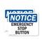 Signmission Emergency Stop Button, 5 in W x Rectangle, Vinyl Decal OS-2PACK-NS-D-35-L-11915 - alternate 1